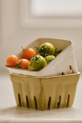 Linnea Stoneware Fruit Basket | AnthroHome