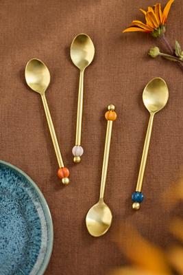 Carved Ball Spoons, Set of 4 | AnthroHome