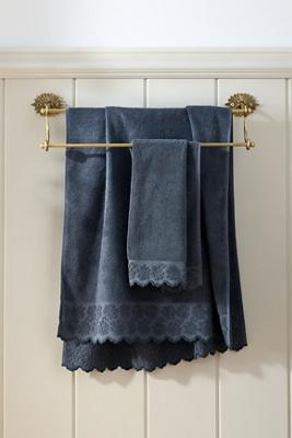 100% Cotton Woven Floral Cutwork Towel Collection | AnthroHome