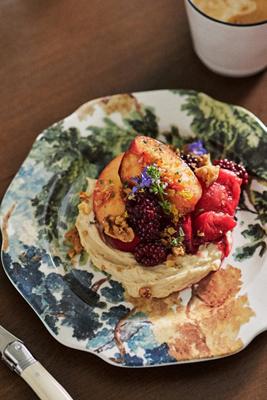 Judarn Stoneware Dessert Plate, Set of 4 | AnthroHome