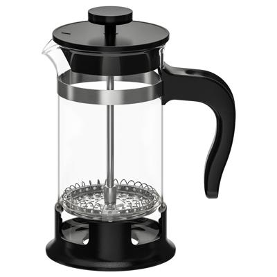 UPPHETTA coffee/tea maker, glass/stainless steel, 0.4 l (13.5 oz) - IKEA