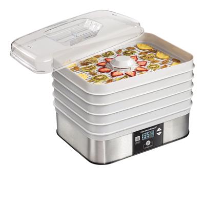 Hamilton Beach Digital Food Dehydrator w/ Adjustable Thermostat, Grey