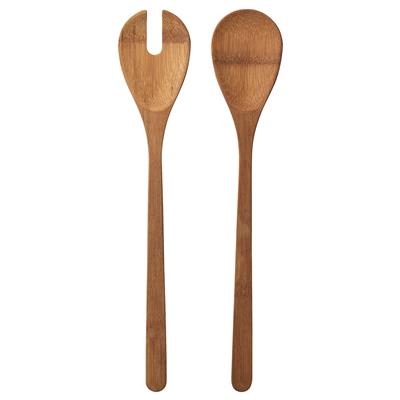 GRÖNSAKER 2-piece salad serving set, bamboo - IKEA CA