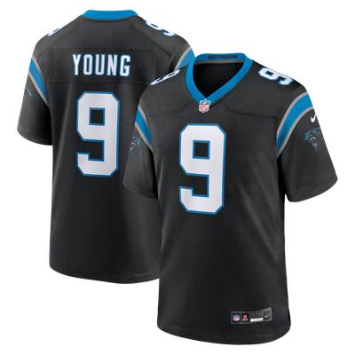 Mens Carolina Panthers Bryce Young Nike Black Team Game Jersey
