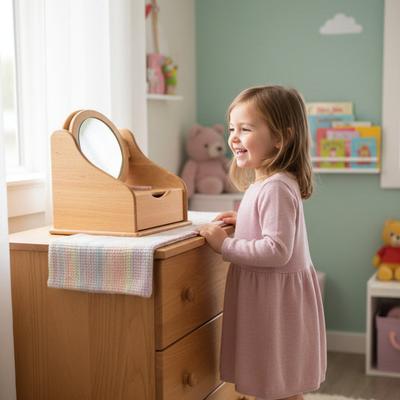 Drewart Heirloom Wooden Vanity - Natural Color