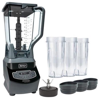 Ninja Professional 2.1L 1100-Watt Countertop Blender with Nutri Ninja Cups - Black | Best Buy Canada