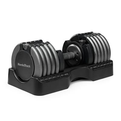 NordicTrack Select-A-Weight Single Adjustable Dumbbell, 55-lb