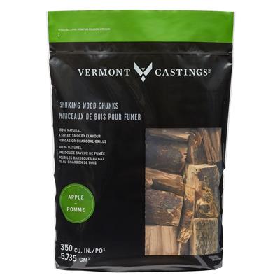 Vermont Castings Apple Flavoured 100% Natural Smoking Wood Chunks, 4-lb