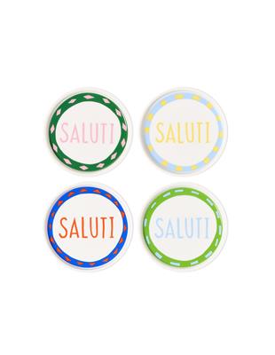In the Roundhouse Salute 10cm Set Of 4 New Bone China Coasters Multi | David Jones