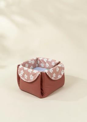 Ensemble de tapis et cubes de jeu en cuir végétalien - Jardin fleuri – Coco Village