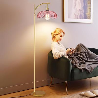 Vintage Glass Shade Floor Lamp – Stornfield