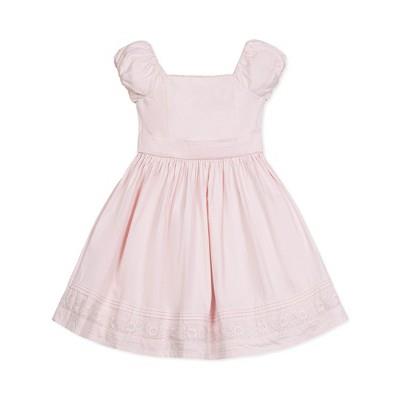 Hope & Henry Girls Cap Sleeve Special Occasion Sateen Flower Girl Dress With Embroidered Hem, Kids : Target