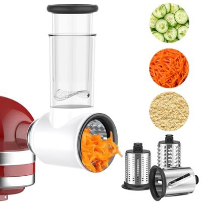Slicer Shredder Attachment for KitchenAid Stand Mixer, Cheese Grater Attachment for KitchenAid, Salad Shredders Included 3 Blades, Cheese Grater by Co